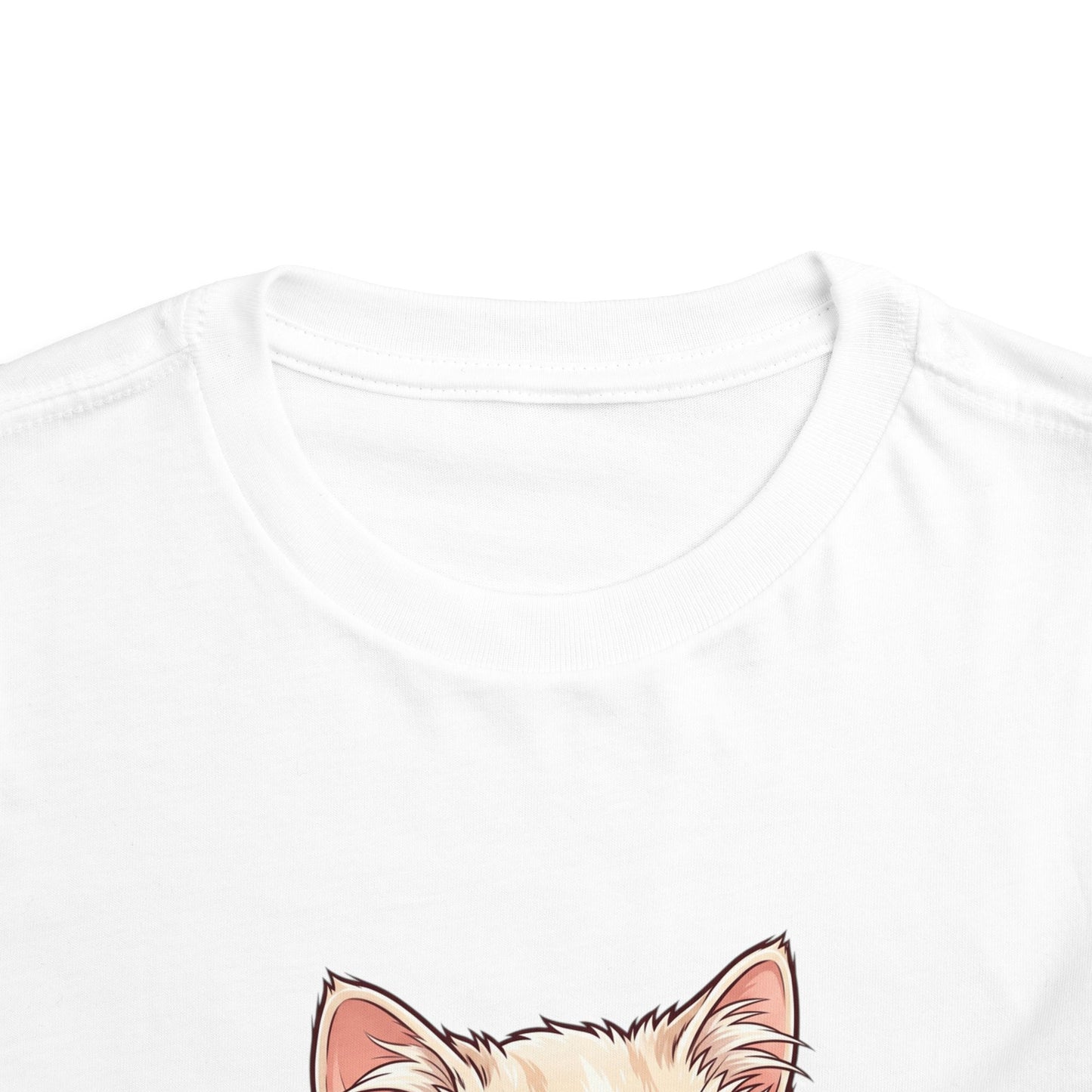 Cute Cat with Glasses and Bubblegum Toddler Tee | Pink Bow Cat Tricou Personalizat pentru Fetițe cu Pisicuță Roz Fashion | 100% Bumbac Premium pentru Copii