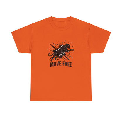Tricou Gildan 5000 “MOVE FREE” – Bumbac 100% Rezistent, Confort Zilnic & Stil Streetwear Autentic