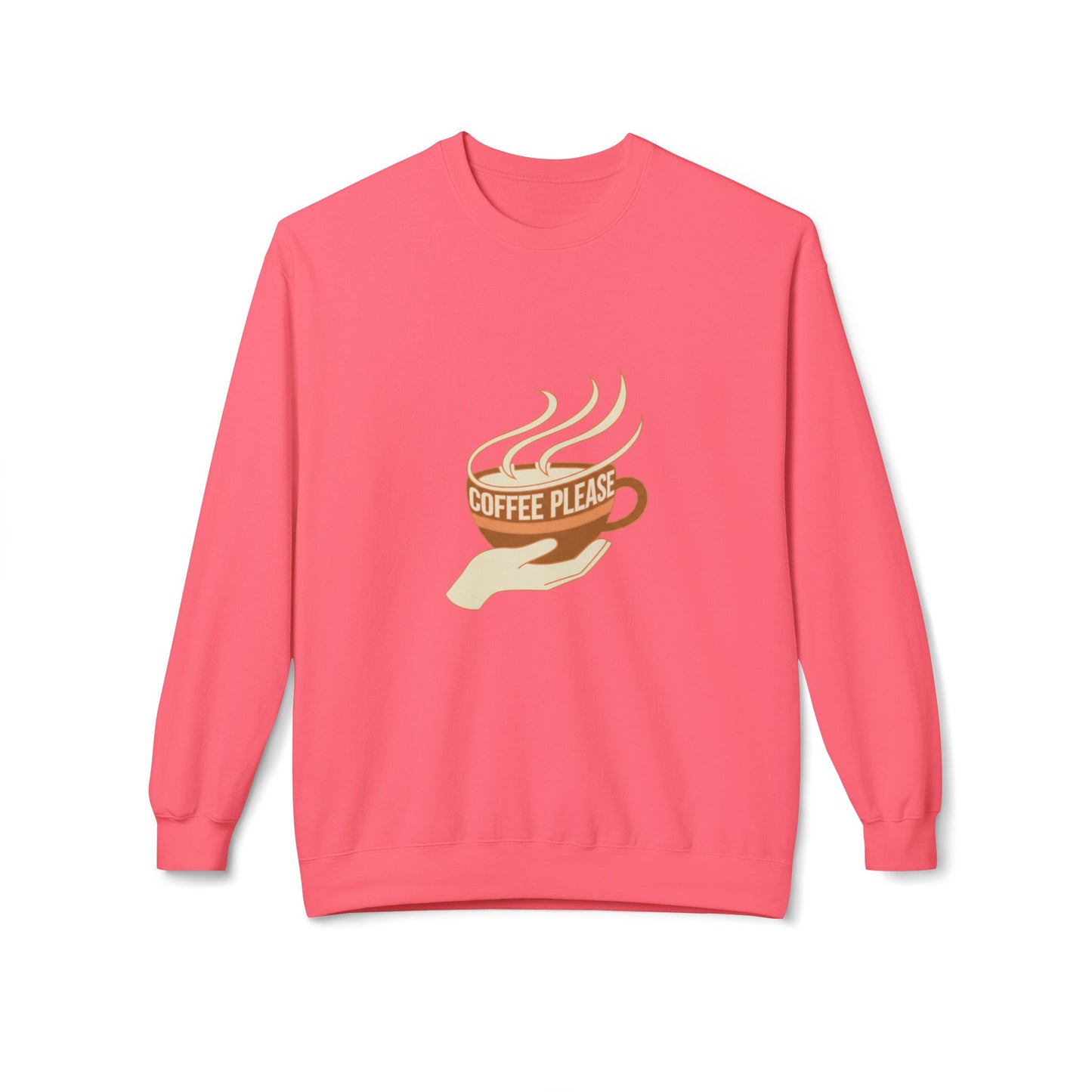 Coffee Please cup illustration Sweatshirt | cozy coffee design