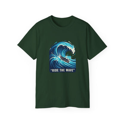 Ride the Wave T-Shirt | Ocean Wave Surf Graphic Tee