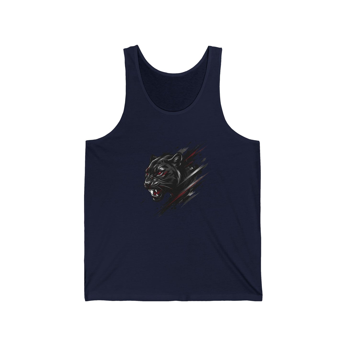 Roaring Black Panther Tank | Panther Head Graphic Tank TopMaiou Personalizat Premium Unisex din Bumbac Airlume® | Ușor, Respirabil și Confortabil | XS–2XL