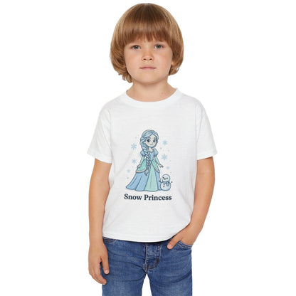 Snow Princess toddler T-shirt | Cute winter princess shirt, snowflake designTricou Copii „Snow Princess” – Bumbac 100% Eco, Design Magic de Iarnă, Confort Premium pentru Fetițe