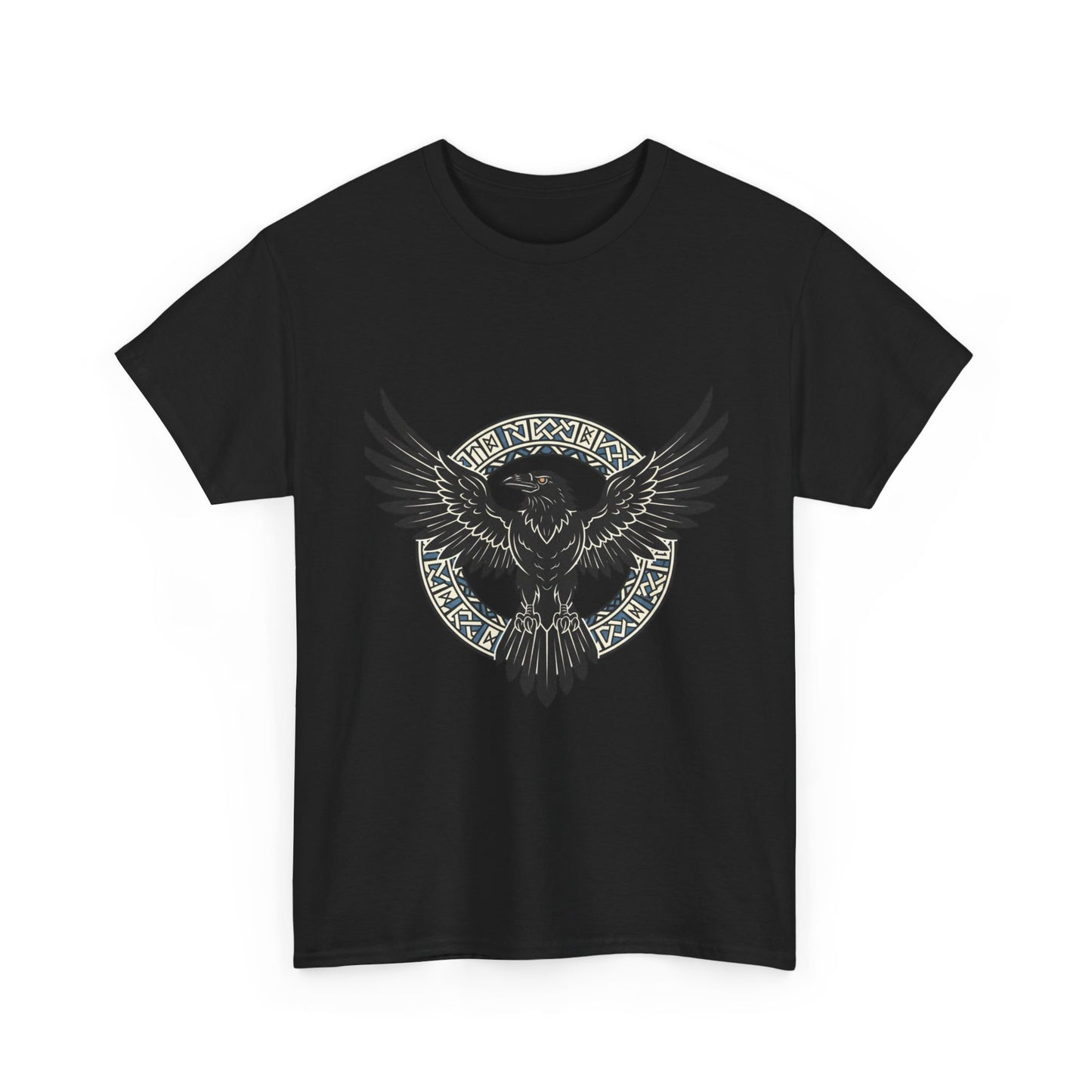 Viking Raven Circle Tee | Norse Knotwork Raven T-shirt