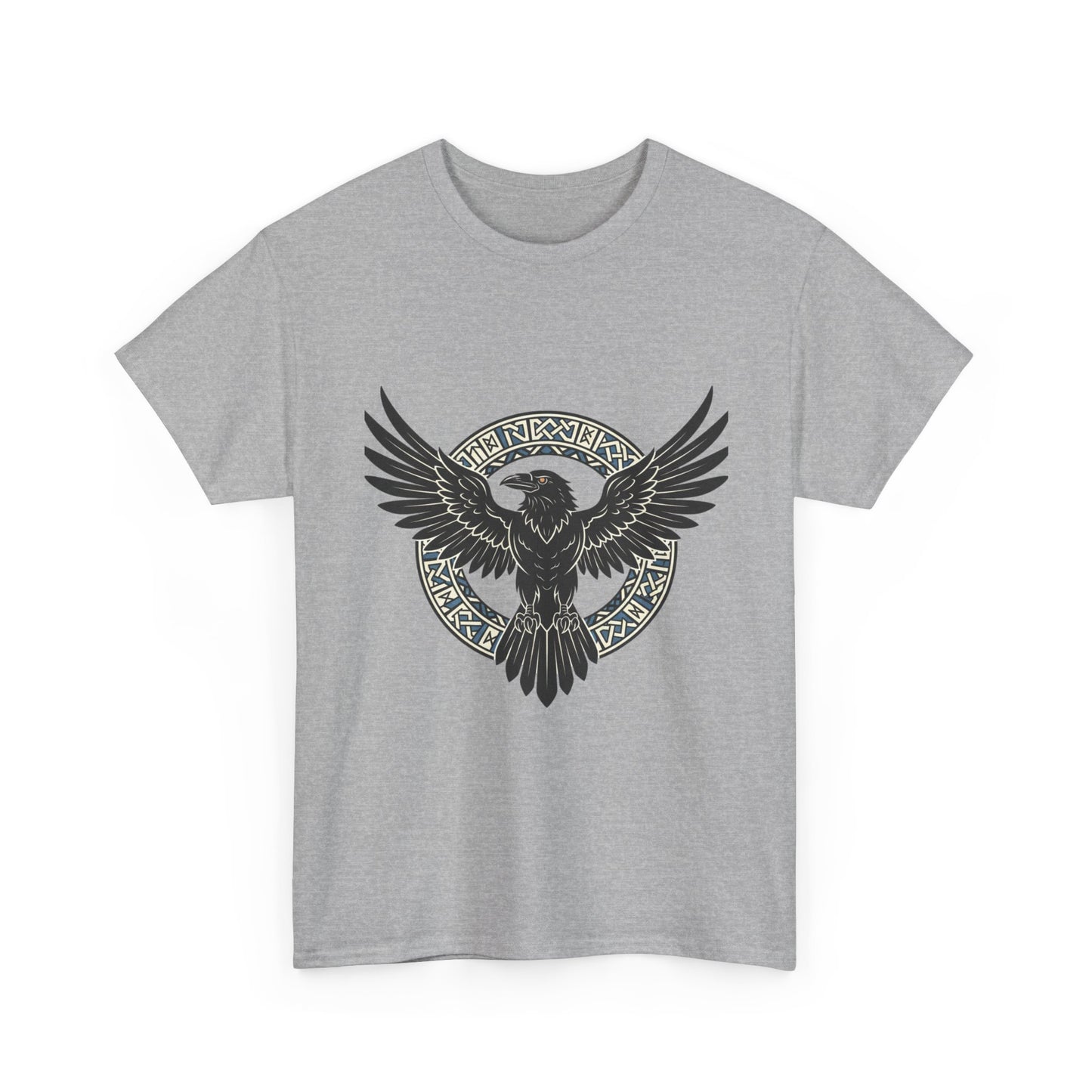 Viking Raven Circle Tee | Norse Knotwork Raven T-shirt