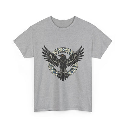 Viking Raven Circle Tee | Norse Knotwork Raven T-shirt