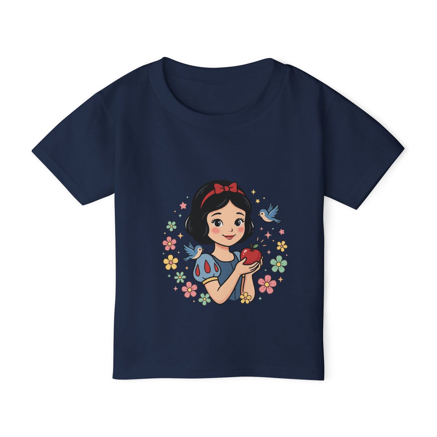 Princess Girl Holding Apple toddler T-shirt | Cute Fairy Tale CharacterTricou Copii Premium 100% Bumbac – Confortabil, Colorat & Perfect pentru Personalizare