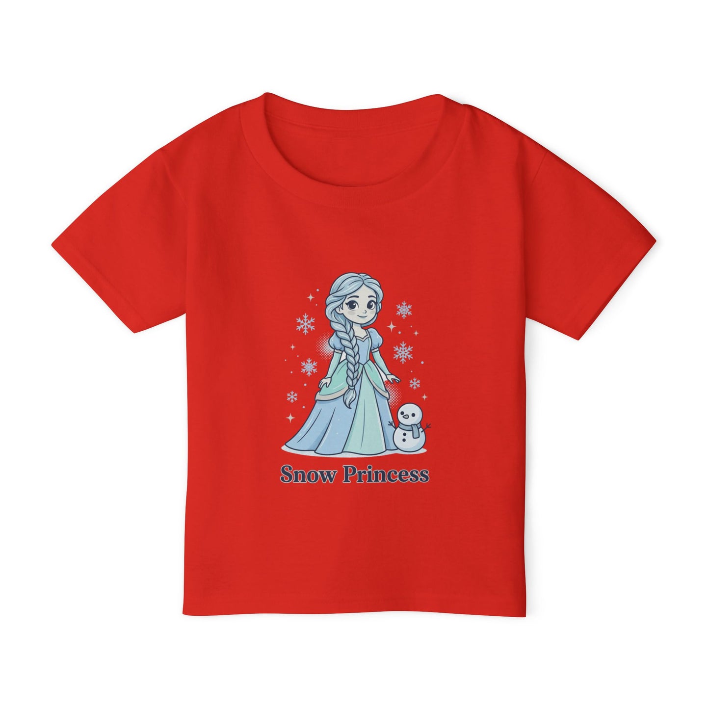 Snow Princess toddler T-shirt | Cute winter princess shirt, snowflake designTricou Copii „Snow Princess” – Bumbac 100% Eco, Design Magic de Iarnă, Confort Premium pentru Fetițe