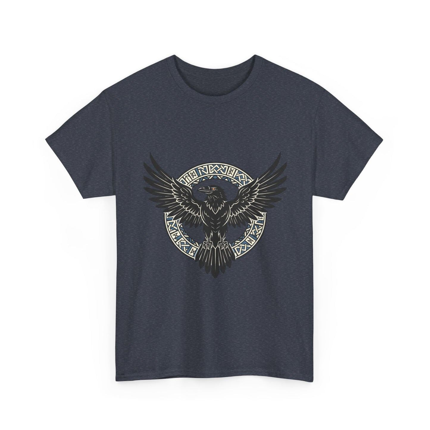 Viking Raven Circle Tee | Norse Knotwork Raven T-shirt