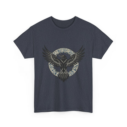 Viking Raven Circle Tee | Norse Knotwork Raven T-shirt