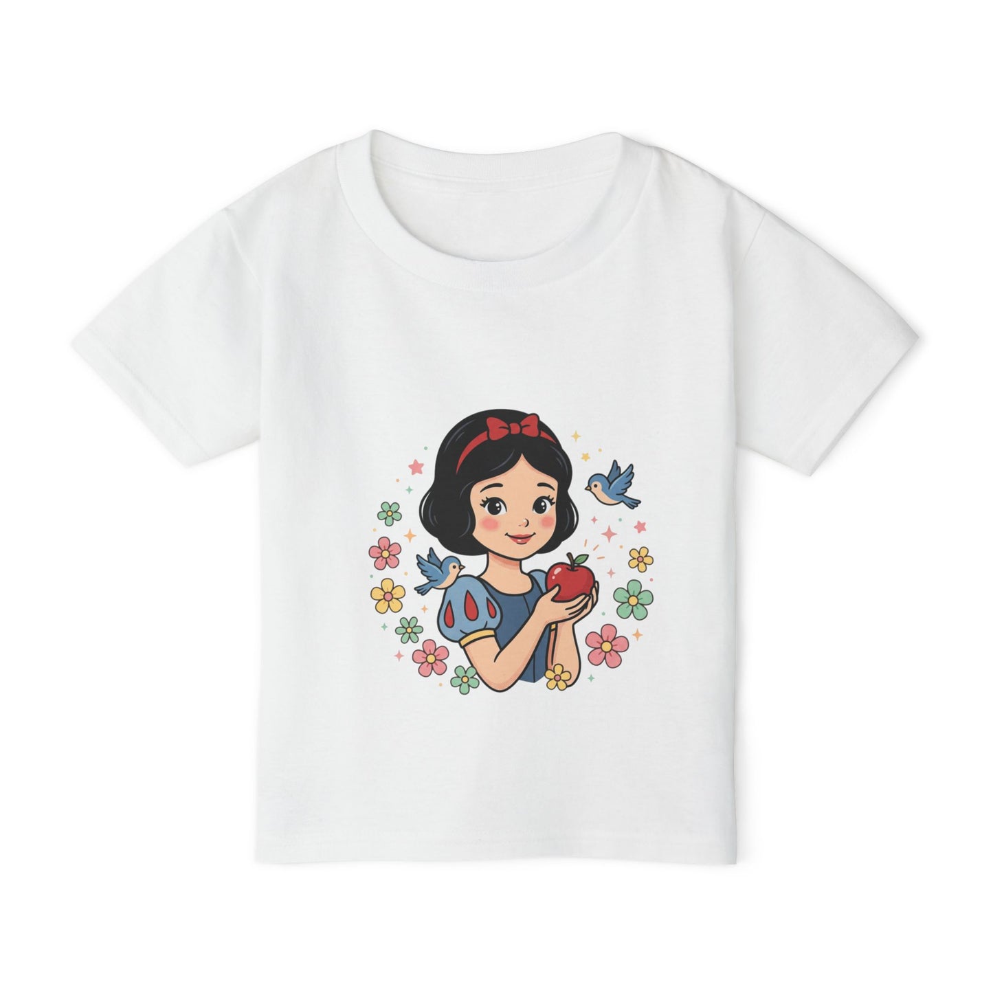 Princess Girl Holding Apple toddler T-shirt | Cute Fairy Tale CharacterTricou Copii Premium 100% Bumbac – Confortabil, Colorat & Perfect pentru Personalizare