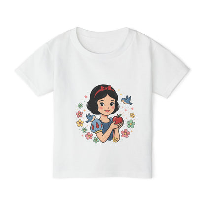 Princess Girl Holding Apple toddler T-shirt | Cute Fairy Tale CharacterTricou Copii Premium 100% Bumbac – Confortabil, Colorat & Perfect pentru Personalizare