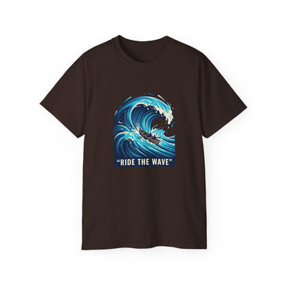 Ride the Wave T-Shirt | Ocean Wave Surf Graphic Tee