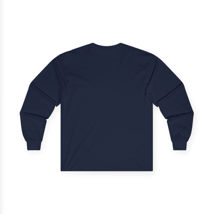 Long Sleeve Tee — "Enjoy The Moment" Retro Sunset Hiking Shirt