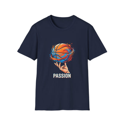 Basketball Passion T-Shirt | Spinning Ball Illustration