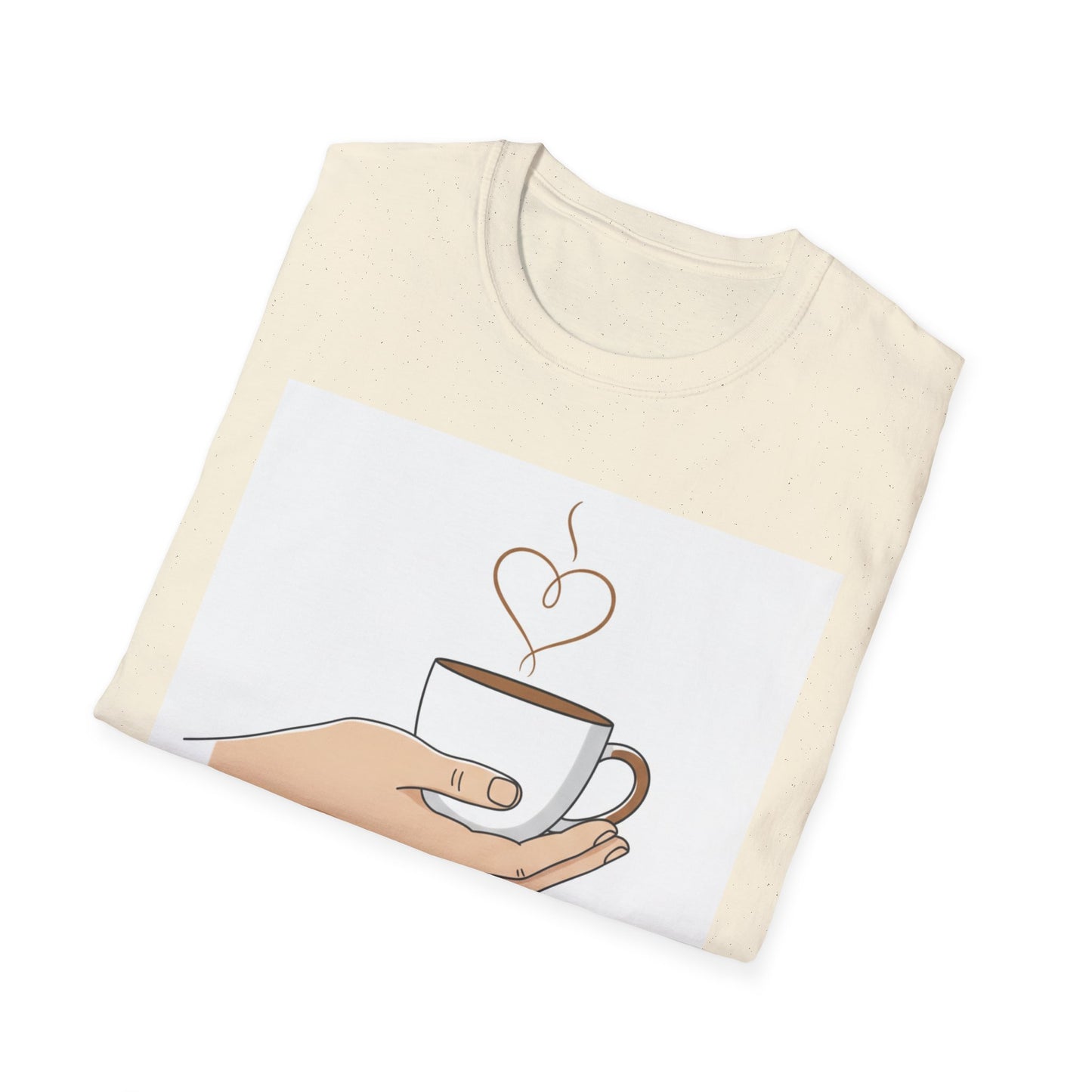Enjoy Simple Things Coffee Cup T-Shirt | Minimalist Hand Illustration