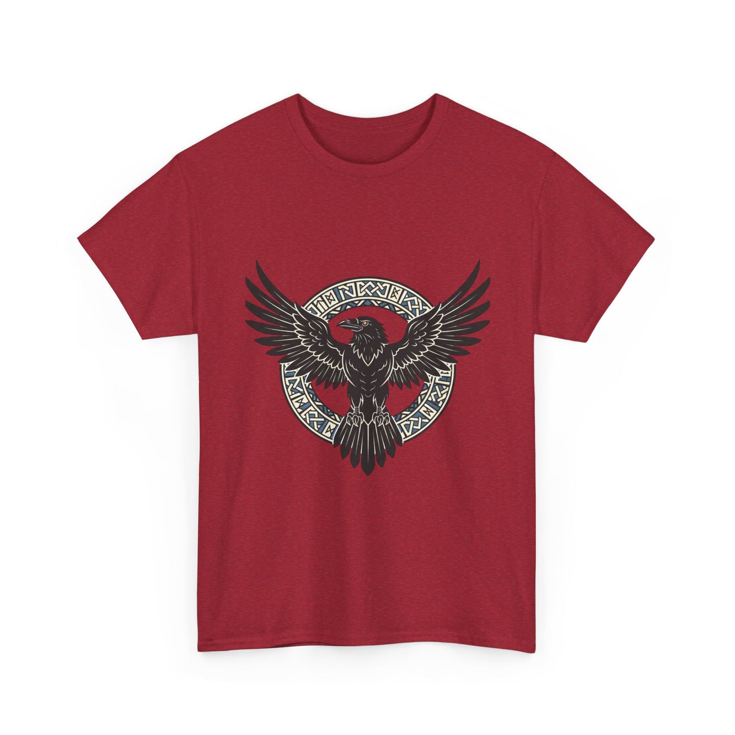 Viking Raven Circle Tee | Norse Knotwork Raven T-shirt