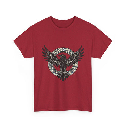 Viking Raven Circle Tee | Norse Knotwork Raven T-shirt