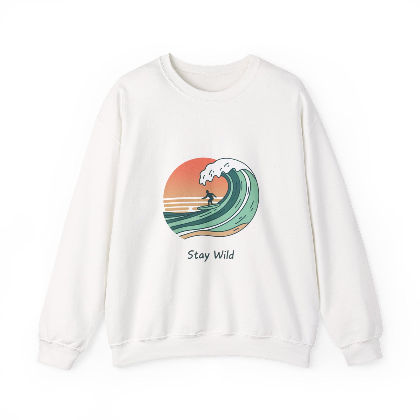 Stay Wild Surf Crewneck Sweatshirt