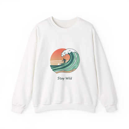 Stay Wild Surf Crewneck Sweatshirt