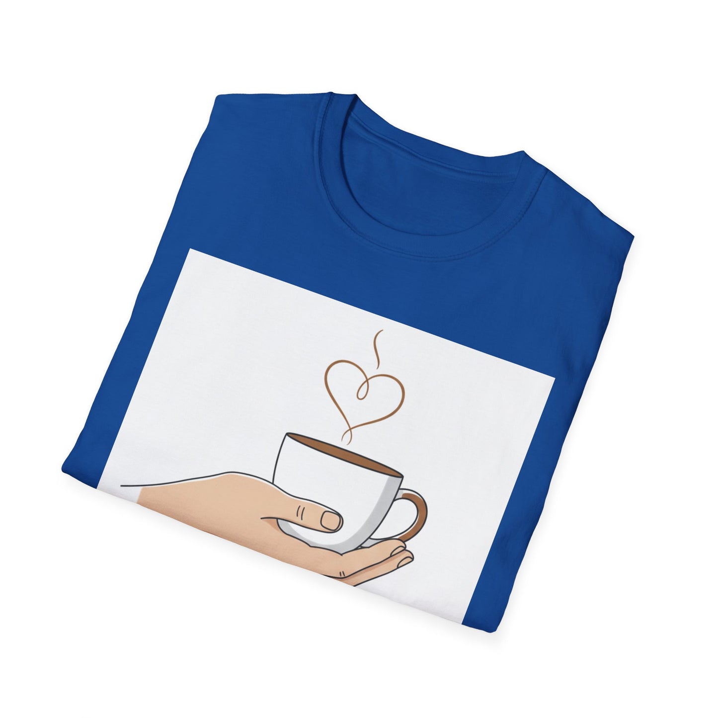 Enjoy Simple Things Coffee Cup T-Shirt | Minimalist Hand Illustration