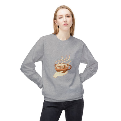 Coffee Please cup illustration Sweatshirt | cozy coffee design