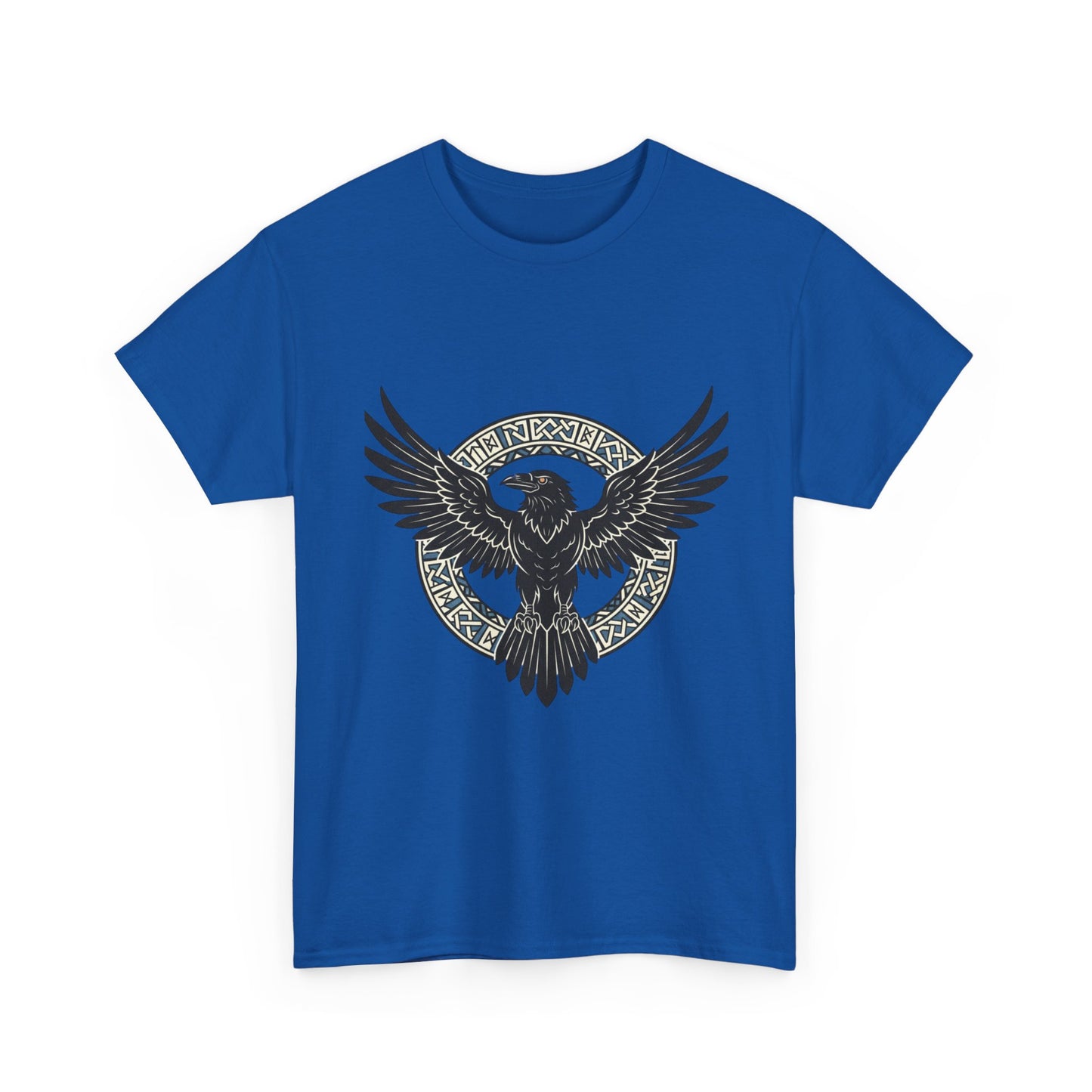 Viking Raven Circle Tee | Norse Knotwork Raven T-shirt