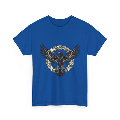 Viking Raven Circle Tee | Norse Knotwork Raven T-shirt