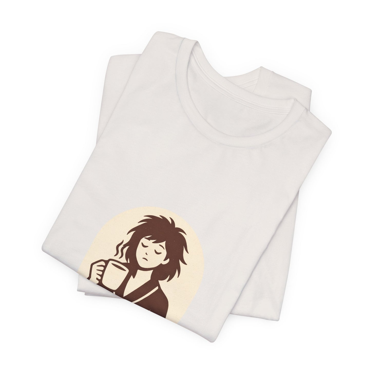 Tricou Cafea Unisex Bella Canvas 3001 – Coffee Lover Shirt, Funny Coffee Quote, Cozy Aesthetic Tee, Cadou pentru Iubitorii de Cafea