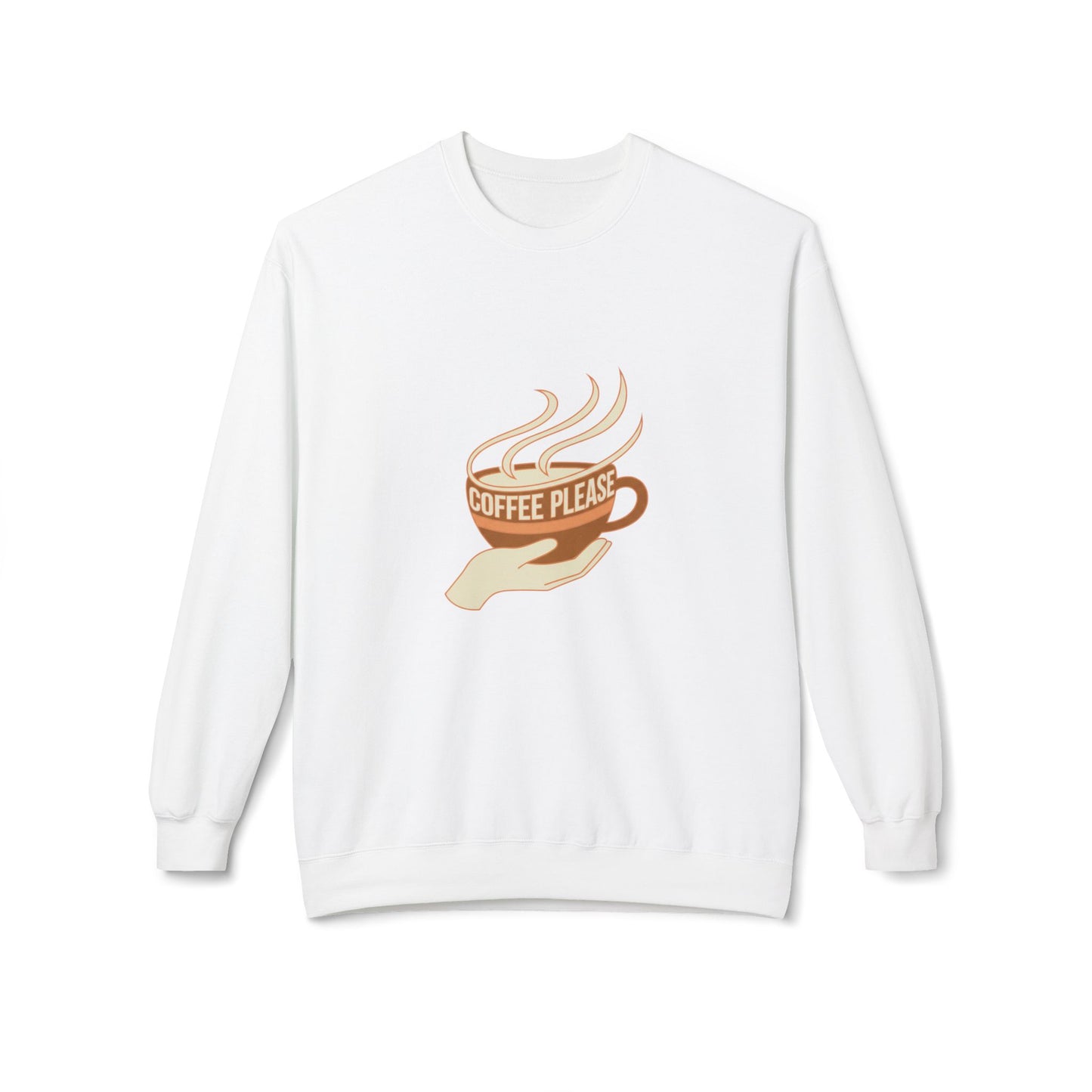 Coffee Please cup illustration Sweatshirt | cozy coffee design