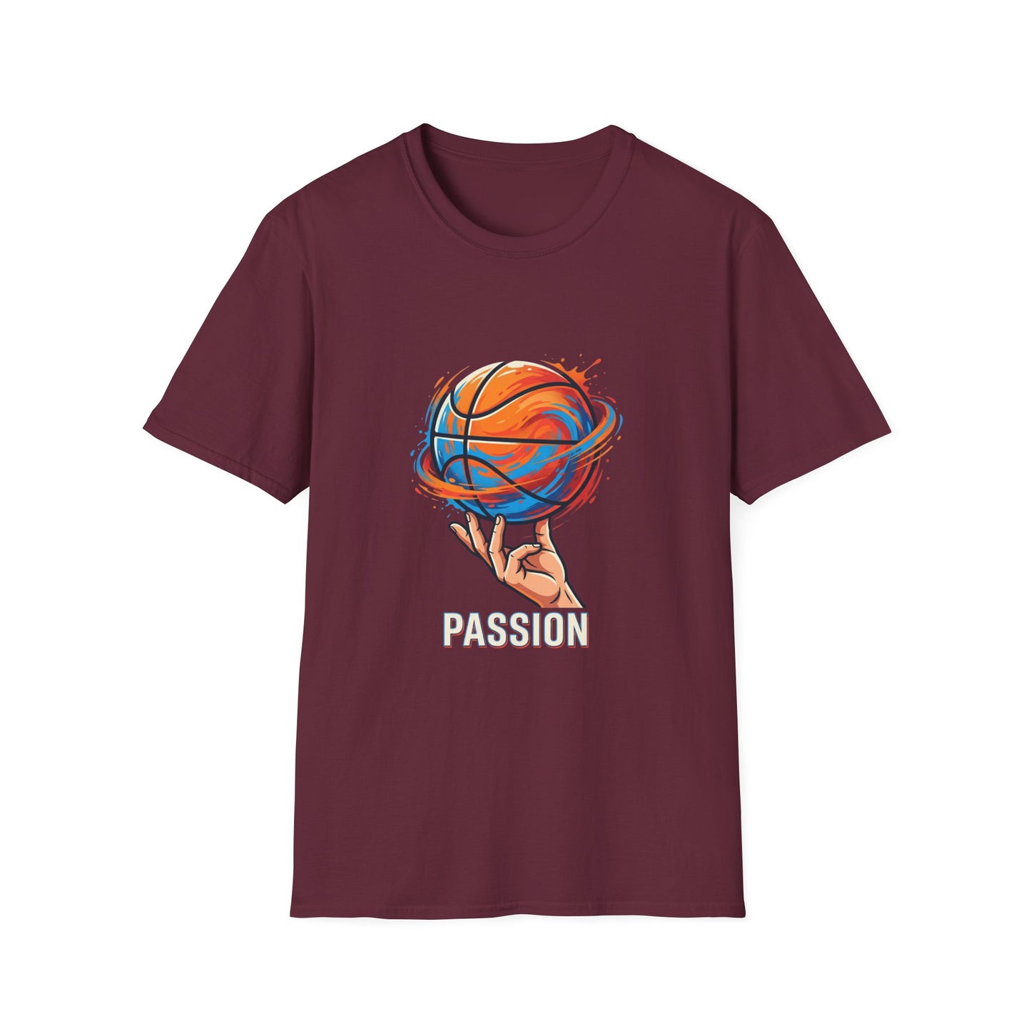 Basketball Passion T-Shirt | Spinning Ball Illustration