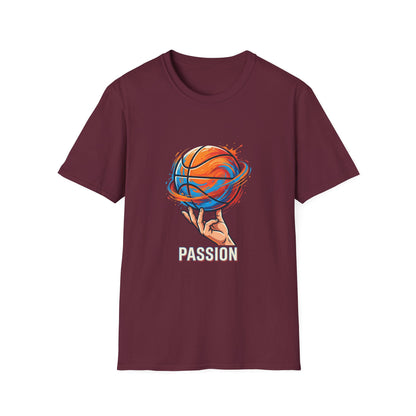Basketball Passion T-Shirt | Spinning Ball Illustration