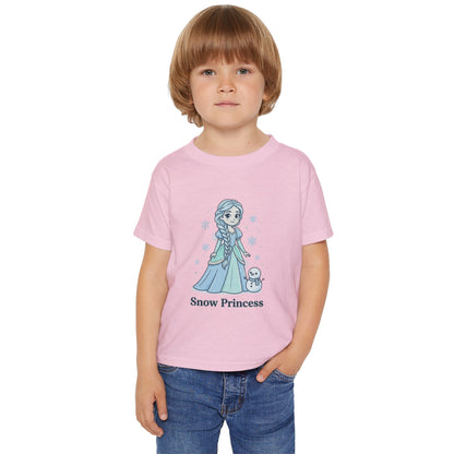 Snow Princess toddler T-shirt | Cute winter princess shirt, snowflake designTricou Copii „Snow Princess” – Bumbac 100% Eco, Design Magic de Iarnă, Confort Premium pentru Fetițe
