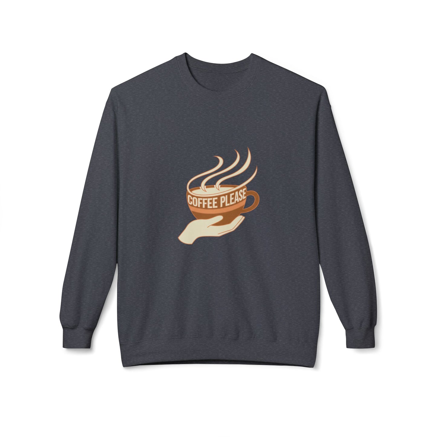 Coffee Please cup illustration Sweatshirt | cozy coffee design