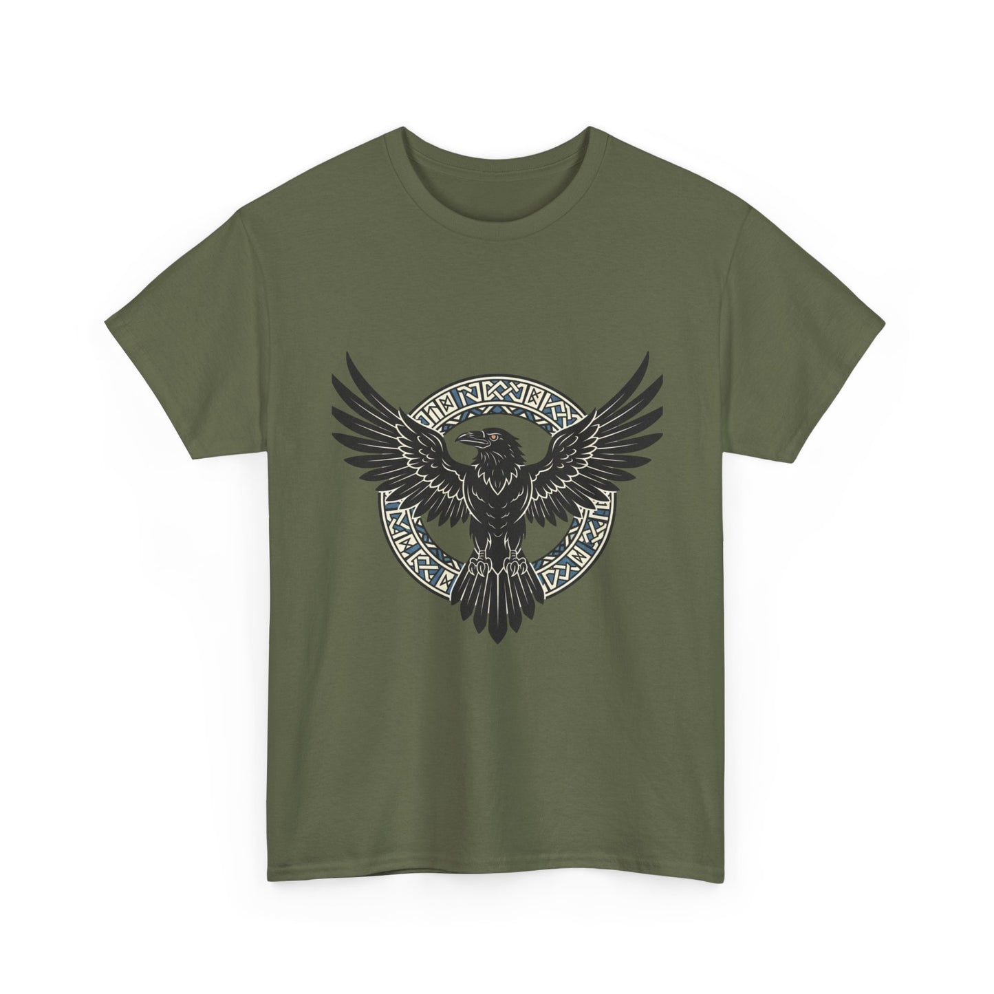 Viking Raven Circle Tee | Norse Knotwork Raven T-shirt