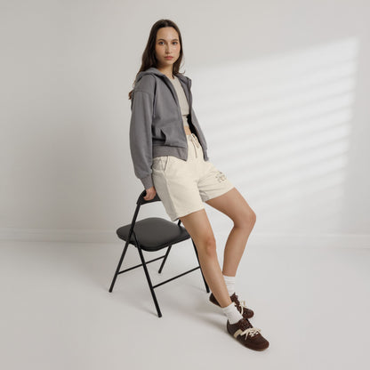 Pantaloni Scurți Fleece Vintage Premium – 100% Bumbac Moale & Confort Urban