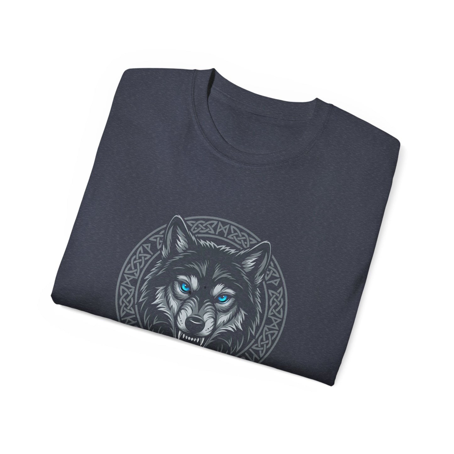 Tricou Lup Unisex Gildan 2000 – Wolf Design Shirt, Nordic Style Tee, Tricou Masculin Puternic, Cadou pentru Iubitori de Lupi