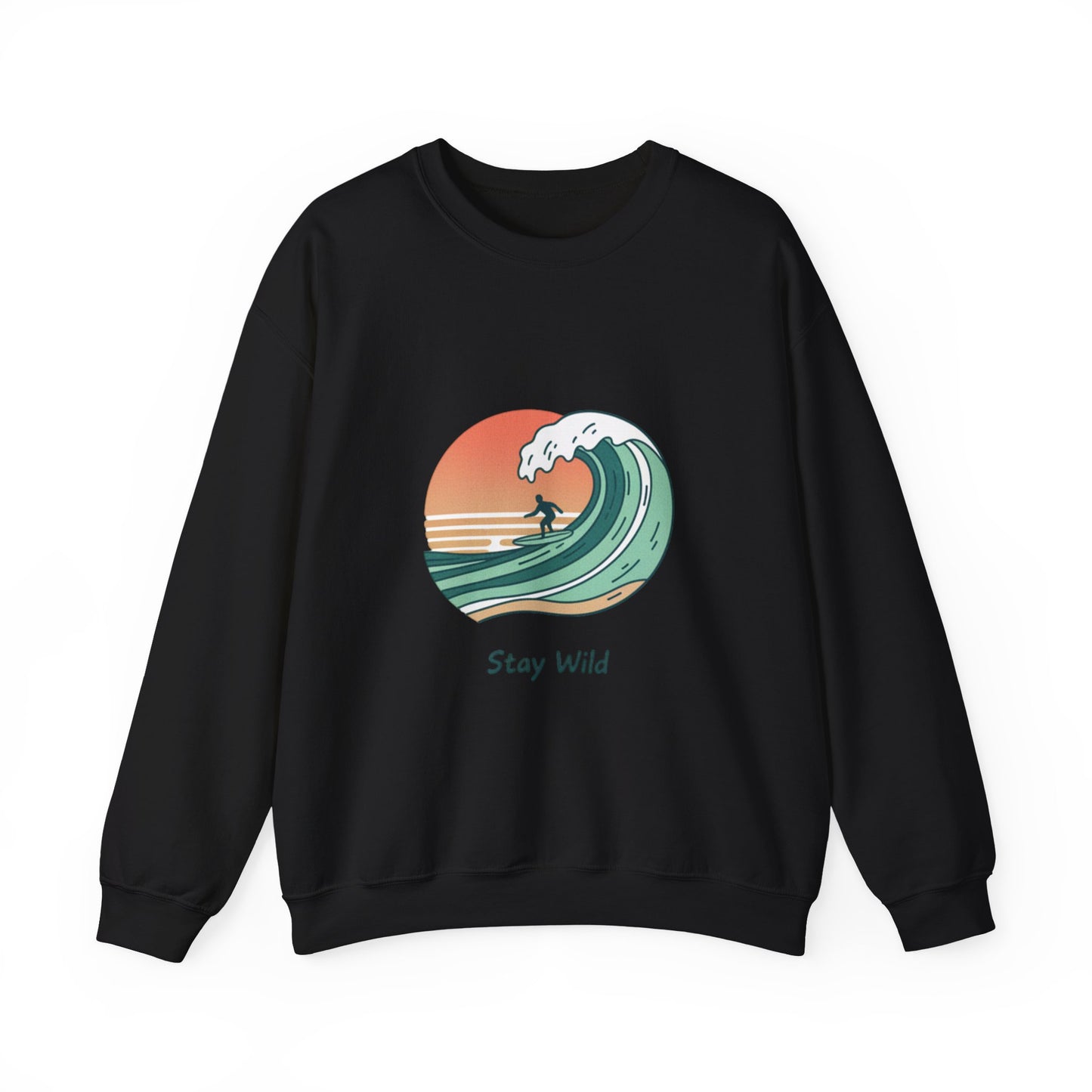 Stay Wild Surf Crewneck Sweatshirt