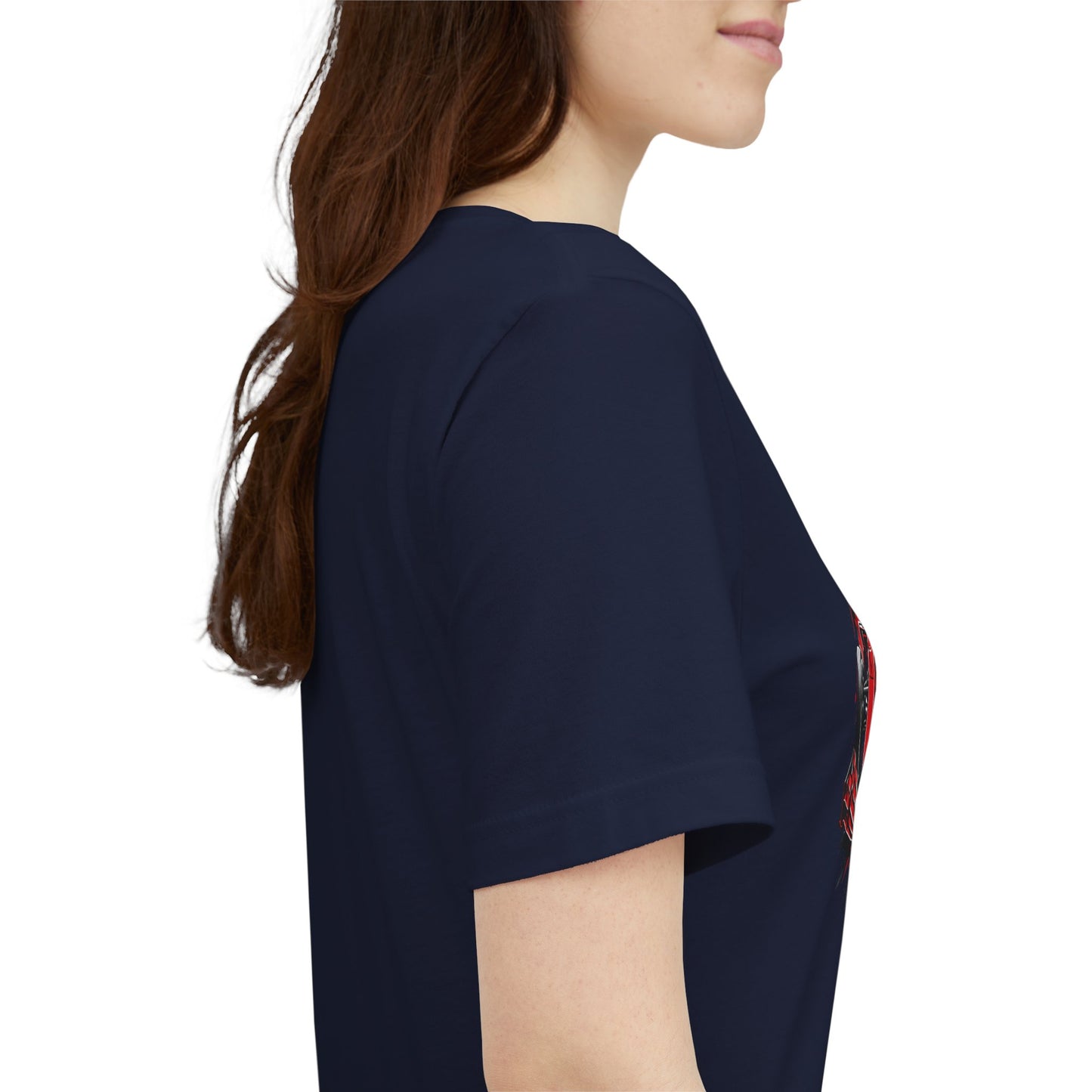 Red Racing Formula Car tee | Race Car T-Tricou Personalizat Formula Racing Red Storm | Bella Canvas® 3001 100% Bumbac Premium Unisex
