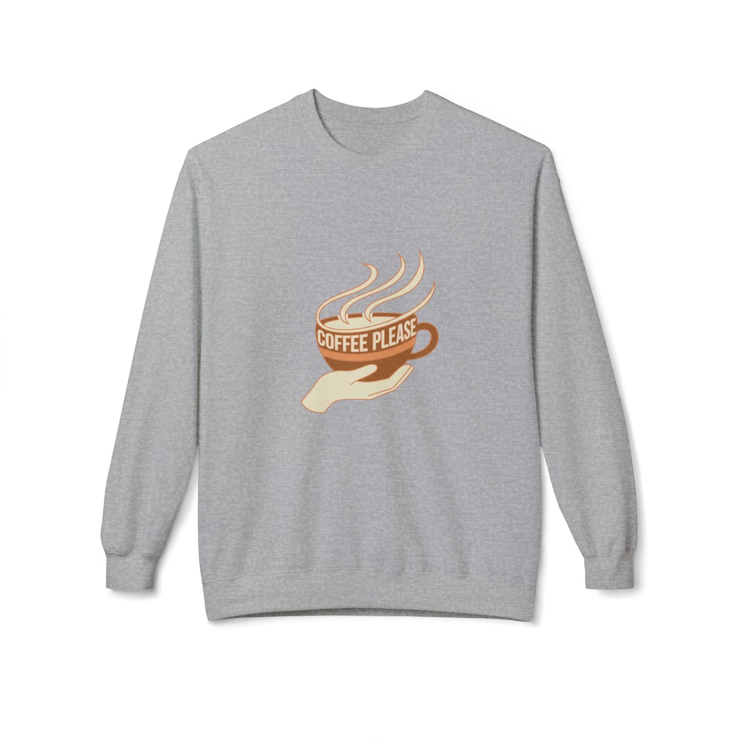 Coffee Please cup illustration Sweatshirt | cozy coffee design