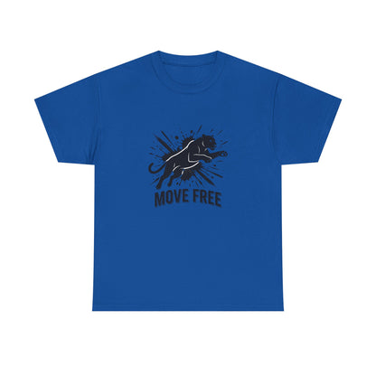 Tricou Gildan 5000 “MOVE FREE” – Bumbac 100% Rezistent, Confort Zilnic & Stil Streetwear Autentic