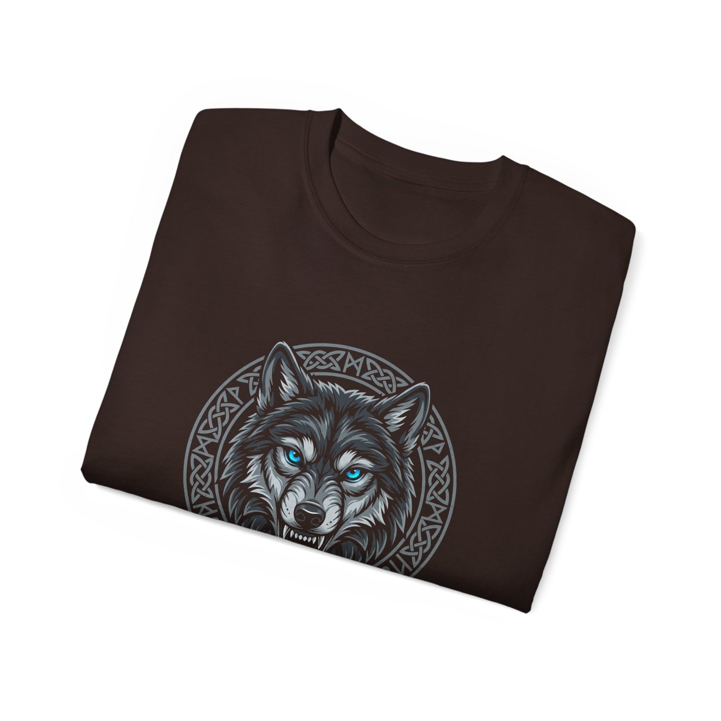 Tricou Lup Unisex Gildan 2000 – Wolf Design Shirt, Nordic Style Tee, Tricou Masculin Puternic, Cadou pentru Iubitori de Lupi