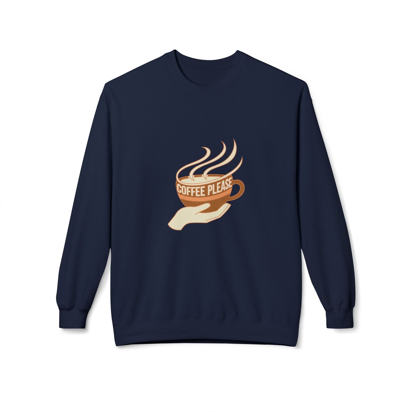 Coffee Please cup illustration Sweatshirt | cozy coffee design